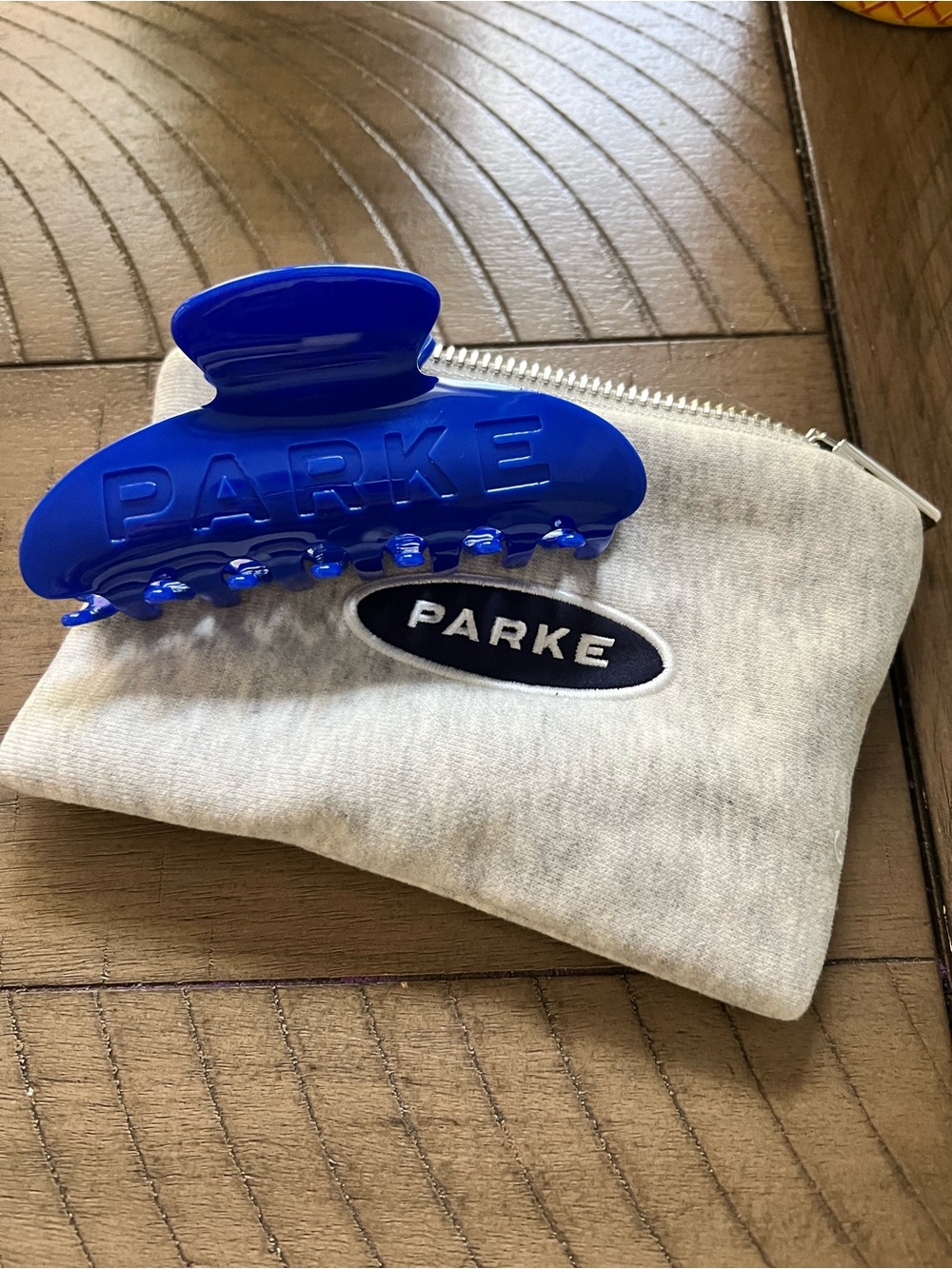 PARKE Royal Blue Logo Hair Claw Clip